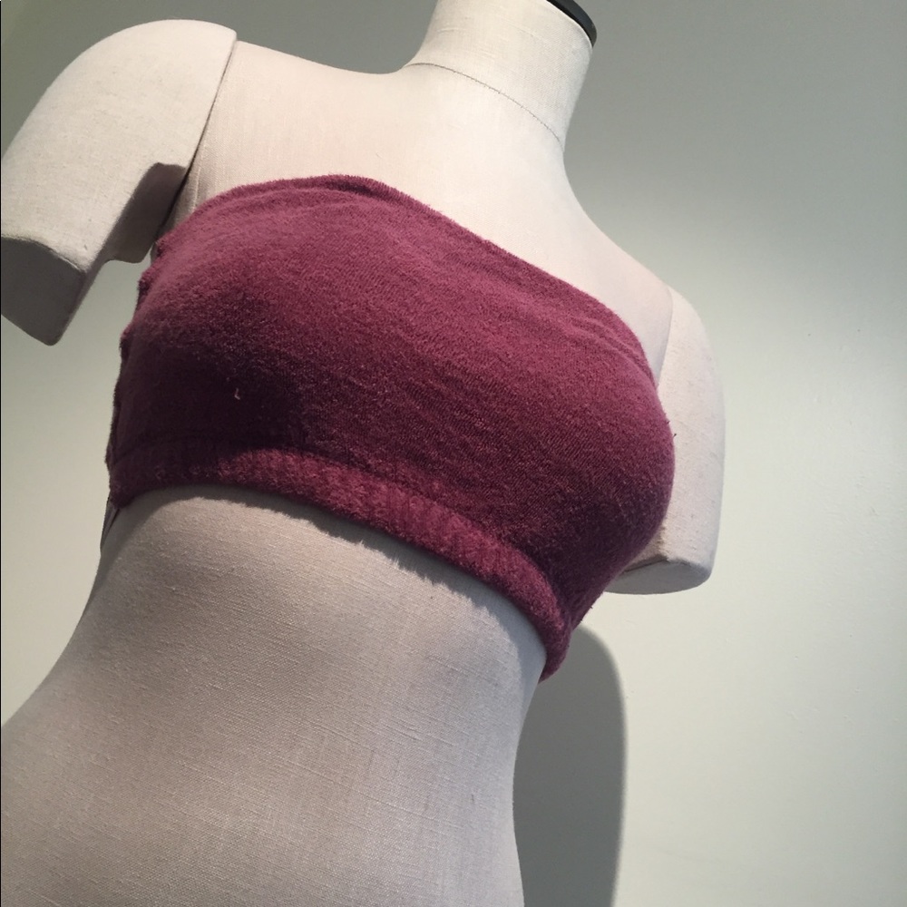Muted Purple Rainbow Terry Cloth Tube Top